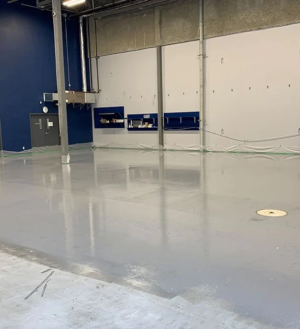 Polyaspartic Concrete Flooring in Burnaby, AZ painting Ltd, Exterior painters in Burnaby, Painters in Canada, Interior painters, AZ painters in Vancouver, Epoxy & floor painters in Canada, interior house painting