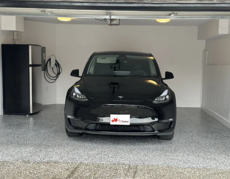 finished garage epoxy flooring
