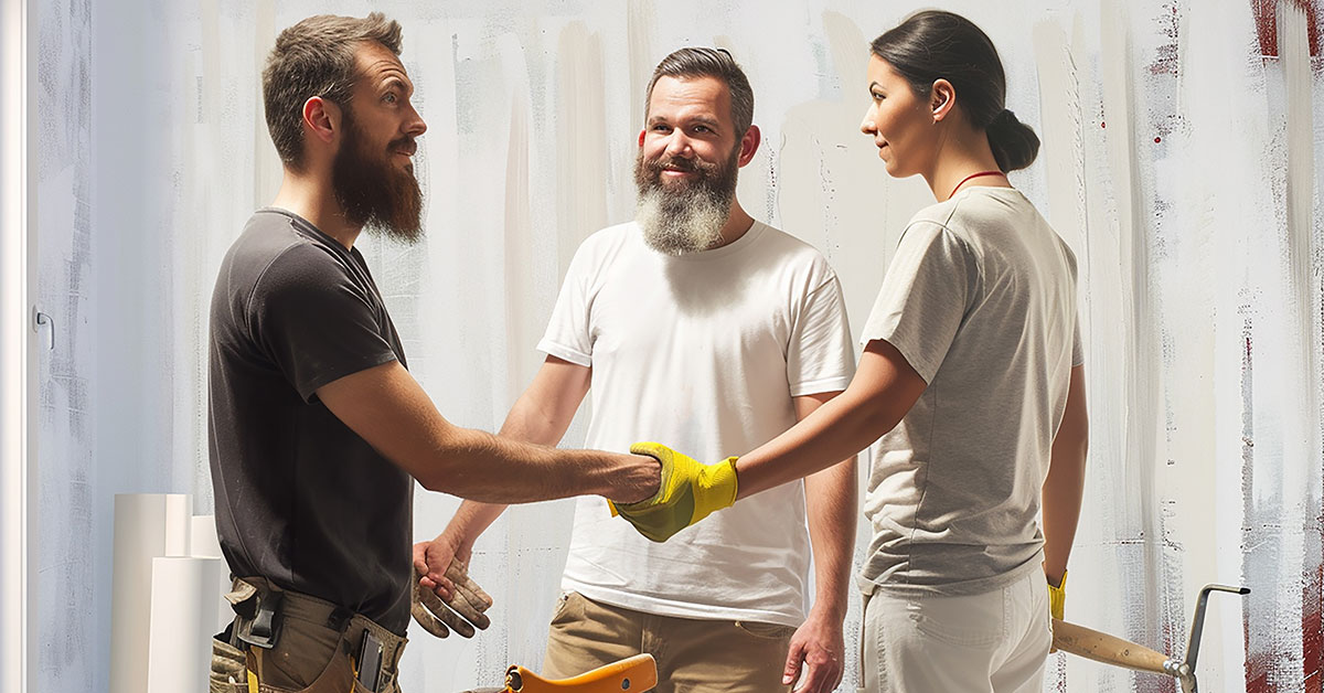 right painting contractor, How to Hire the Right Painting Contractor, AZ painting Ltd, Exterior painters in Burnaby, Painters in Canada, Interior painters, AZ painters in Vancouver, Epoxy & floor painters in Canada,interior house painting, Painting Floating Staircase